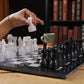 Black and White Chess Figures
