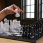 Marble Hives Luxury Handmade Marble Chess Set – Black and White