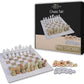 Marble Hives Luxury Handmade Marble Chess Set – White and Green -12 Inch