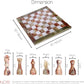 Handmade Marble Chess Set - Green Onyx & White (15 x 15 Inches) - Chess Sets for Adults - Premium Quality Chess Boards - Aesthetic Chess Boards