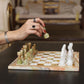 Marble Hives Luxury Handmade Marble Chess Set – Green & White