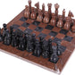 Handmade Marble Chess Set - Marina & Black (15 x 15 Inches) - Chess Sets for Adults - Premium Quality Chess Boards - Fancy Chess Boards