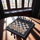 Marble Hives Luxury Handmade Marble Chess Set -Black and Verona -10 Inch