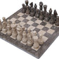 Aesthetic Marble Chess Set - Oceanic & Verona (15 x 15 Inches) - Handmade Chess Sets for Adults - Premium Quality Chess Boards and Fancy Chess Figures