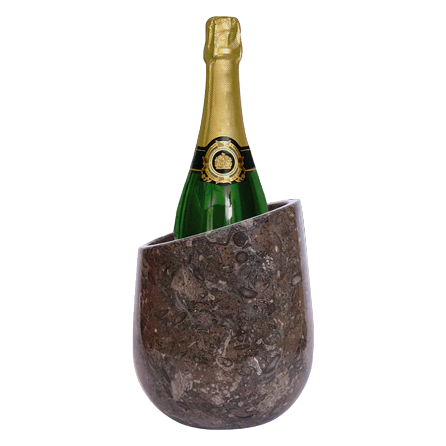 Marble Wine Chiller - Premium Wine Chiller Bucket - Perfect Wine Bottle holder - Multipurpose Utensil Holder