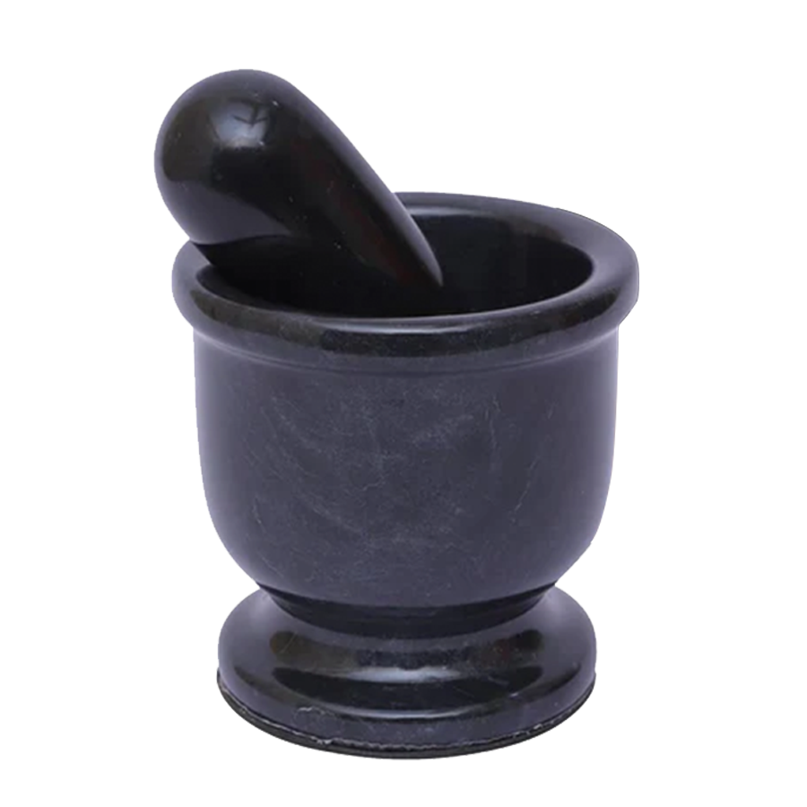 Exquisite Marble Mortar and Pestle Set (4 inches) - Your Ultimate Kitchen Essential for Grinding Spices, Making Guacamole, Salsa, Pesto, and Crushing Pills
