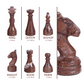 Marble Hives Luxury Handmade Marble Chess Set – Marina & White Ziarat (12 x 12 Inches) - Chess Sets for Adults - Premium Quality Chess Boards - Fancy Chess Boards