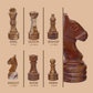 Marble Hives Luxury Handmade Marble Chess Set – Red & Coral