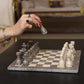 Marble Hives Luxury Handmade Marble Chess Set – Oceanic and Verona