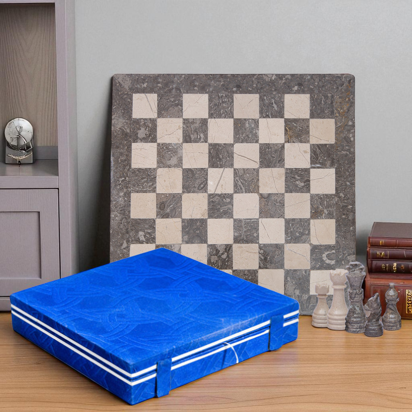 Marble Hives Luxury Handmade Marble Chess Set – Oceanic and Verona