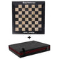 Black & Coral Handmade Marble Chess Set 