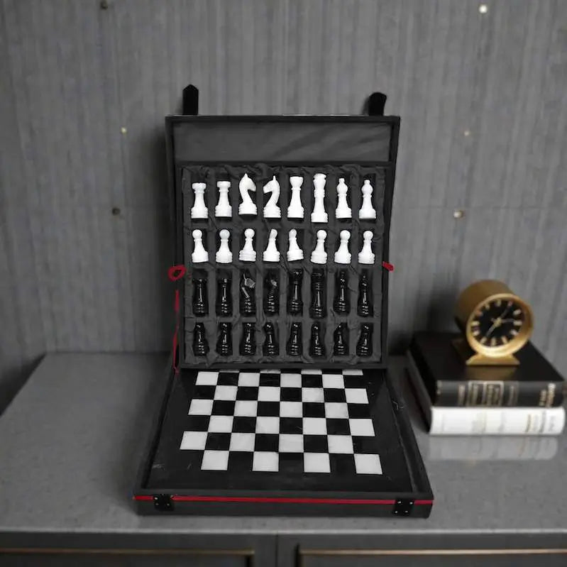  Black & White Handmade Chess Set
