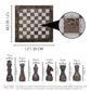 Grey & White Marble Handmade Chess Set