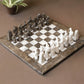 Grey and White Marble Ancient egyptian gods Chess set 