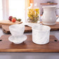 Marble Butter Crock With Lid Perfect Butter Keeper Crock- White