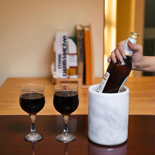 Marble Wine Chiller - White