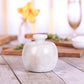 Marble Salt Cellar with Lid- Pack of 2 White and Black Zebra
