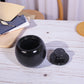 Marble Salt Cellar with Lid- Pack of 2 White and Black