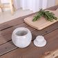 Marble Salt Cellar with Lid- Pack of 2 White and Grey
