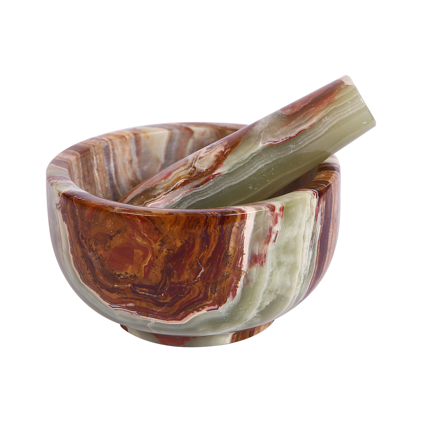 Exquisite Marble Mortar and Pestle Set (5 inch)- Your Ultimate Kitchen Essential for Grinding Spices, Making Guacamole, Salsa, Pesto, and Crushing Pills