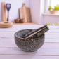 Marble Mortar and Pestle Set (5 inch) Grey