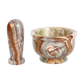 Exquisite Marble Mortar and Pestle Set (4 inches) - Your Ultimate Kitchen Essential for Grinding Spices, Making Guacamole, Salsa, Pesto, and Crushing Pills
