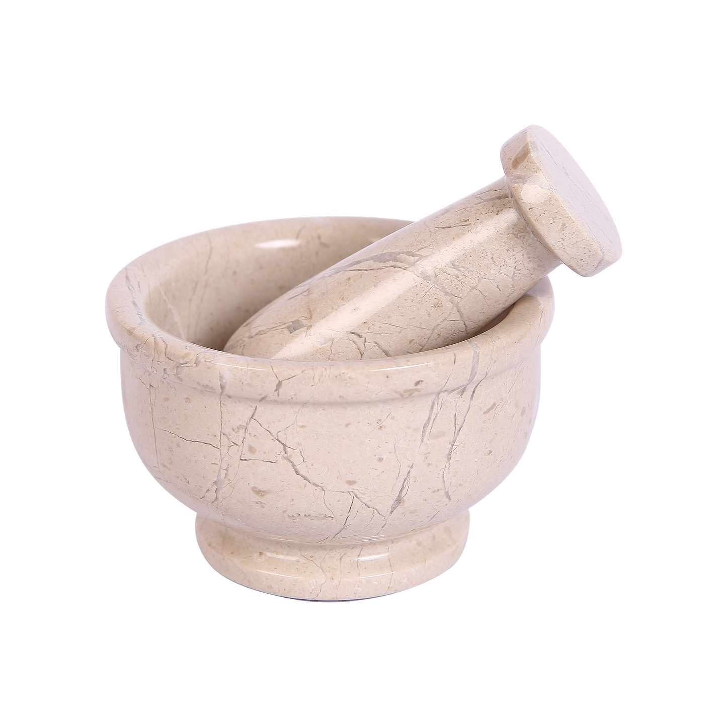 Exquisite Marble Mortar and Pestle Set (4 inches) - Your Ultimate Kitchen Essential for Grinding Spices, Making Guacamole, Salsa, Pesto, and Crushing Pills