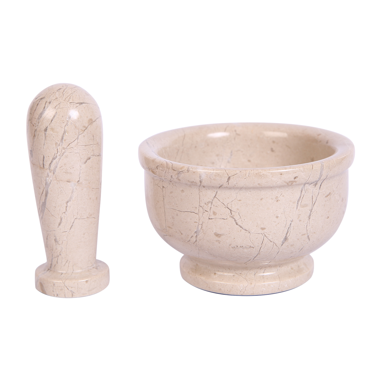 Exquisite Marble Mortar and Pestle Set (4 inches) - Your Ultimate Kitchen Essential for Grinding Spices, Making Guacamole, Salsa, Pesto, and Crushing Pills