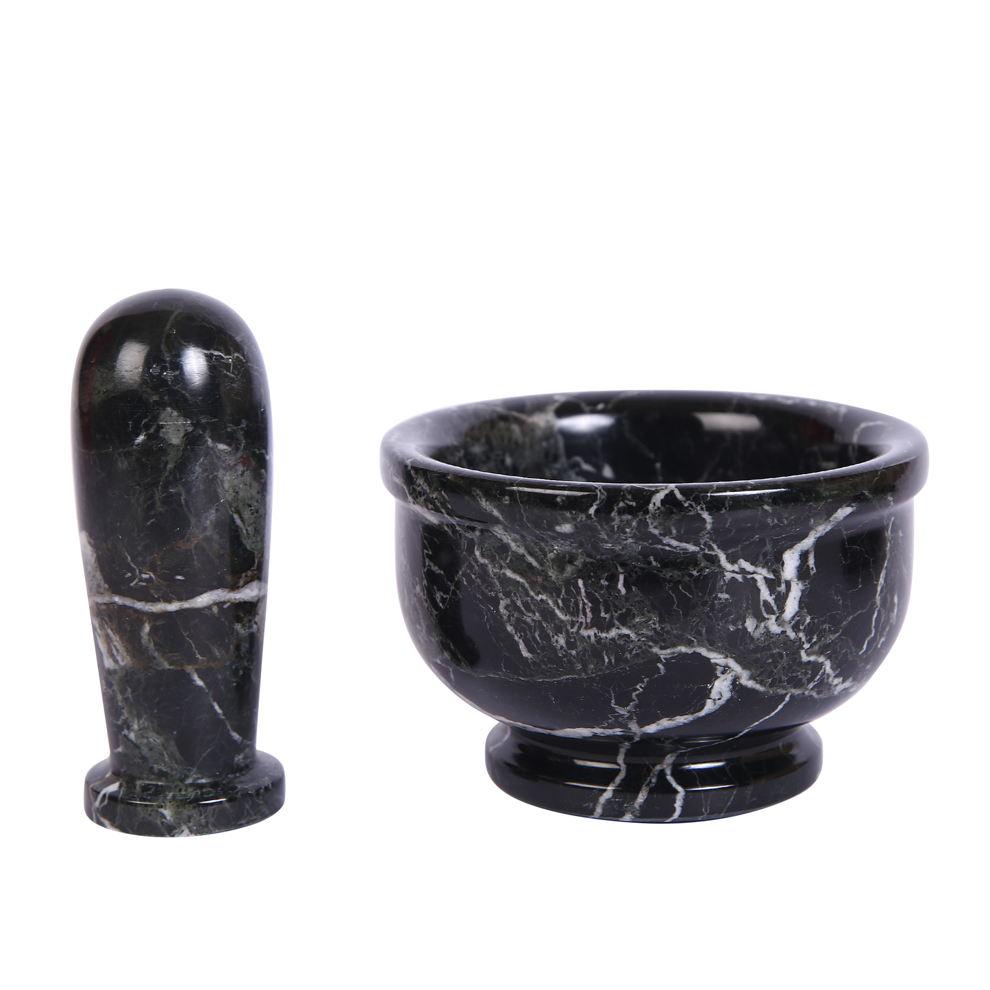 Exquisite Marble Mortar and Pestle Set (4 inches) - Your Ultimate Kitchen Essential for Grinding Spices, Making Guacamole, Salsa, Pesto, and Crushing Pills