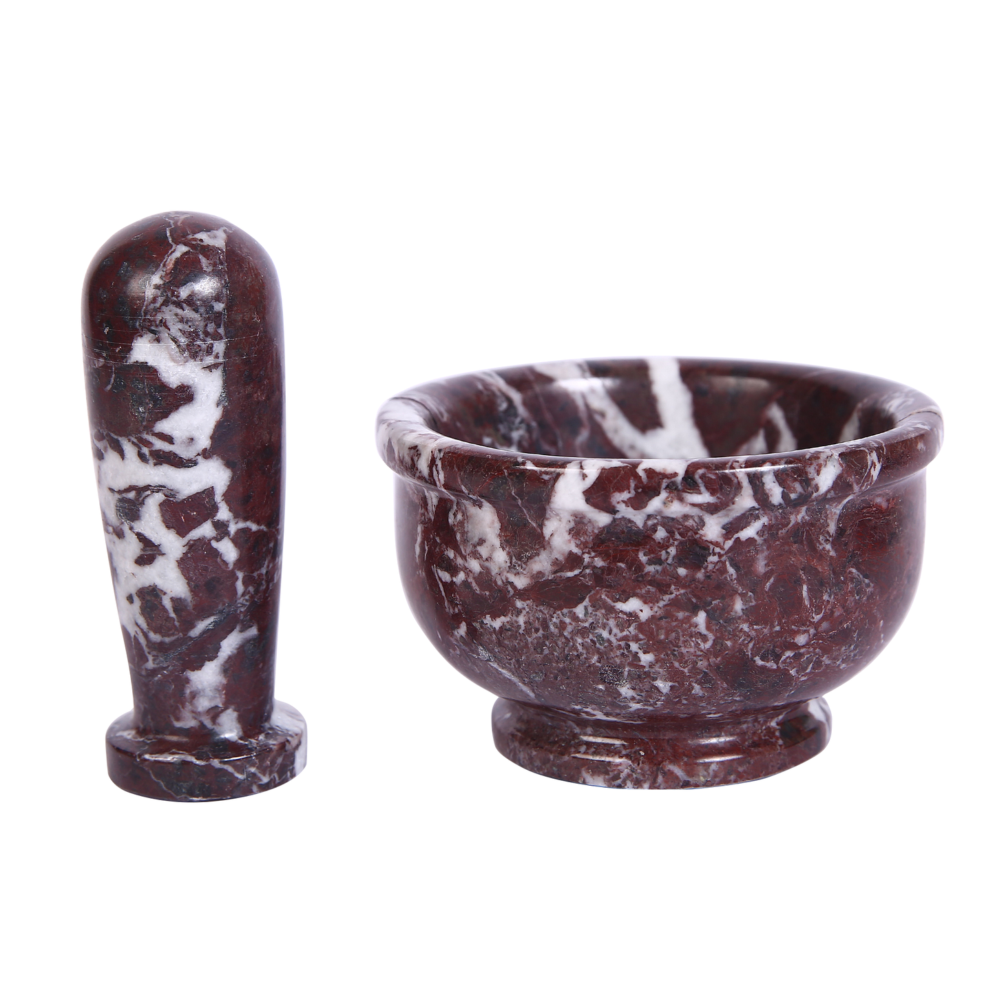 Exquisite Marble Mortar and Pestle Set (4 inches) - Your Ultimate Kitchen Essential for Grinding Spices, Making Guacamole, Salsa, Pesto, and Crushing Pills