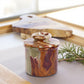 Marble Butter Crock With Lid Perfect Butter Keeper Crock- Onyx Green