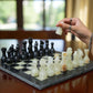 Marble Hives Luxury Handmade Marble Chess Set – Black & Onyx -15 Inch