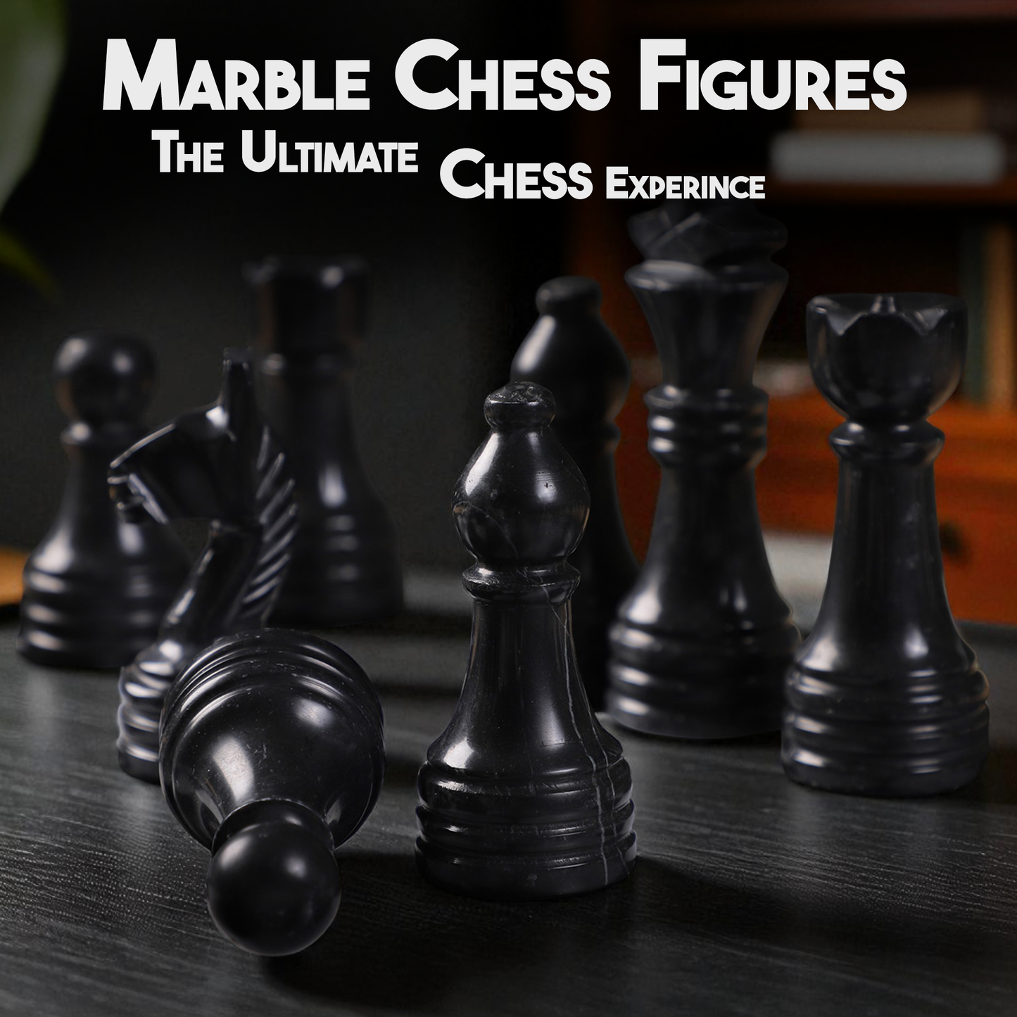 Black and White Chess Figures