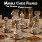 Coral & Brown Chess Figures