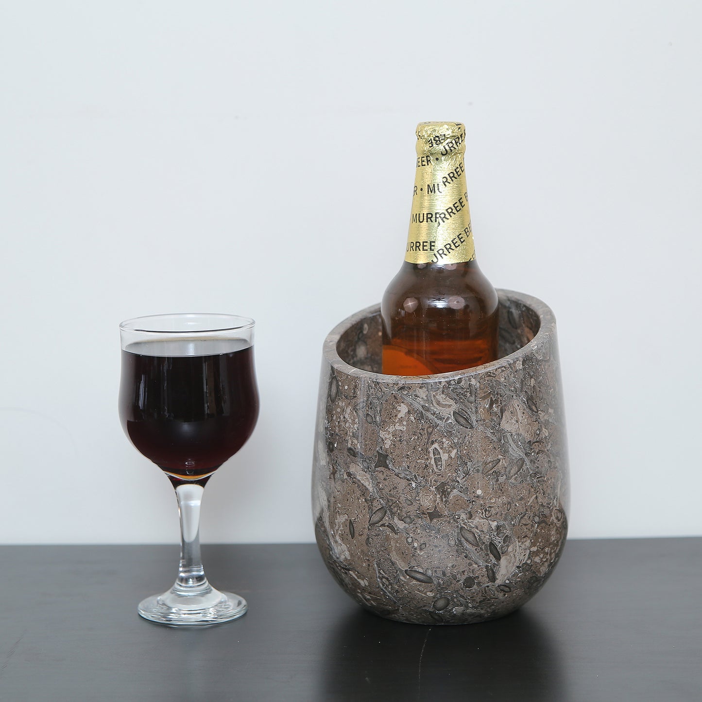 Marble Wine Chiller - Premium Wine Chiller Bucket - Perfect Wine Bottle holder - Multipurpose Utensil Holder