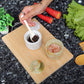 Marble Salt Cellar with Lid- Pack of 2 Marble Salt and Pepper Bowls- Salt Holder with Lid to Put Salt, Paprika, Pepper, and Spice