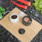 Marble Salt Cellar with Lid- Pack of 2 Marble Salt and Pepper Bowls- Salt Holder with Lid to Put Salt, Paprika, Pepper, and Spice