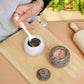 Marble Salt Cellar with Lid- Pack of 2 White and Grey