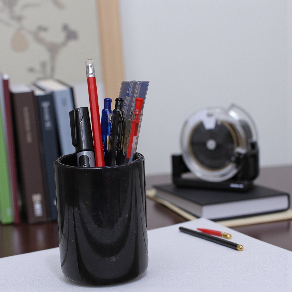 Marble Stationary Holder Black