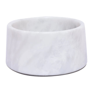 White Marble Pet Bowl