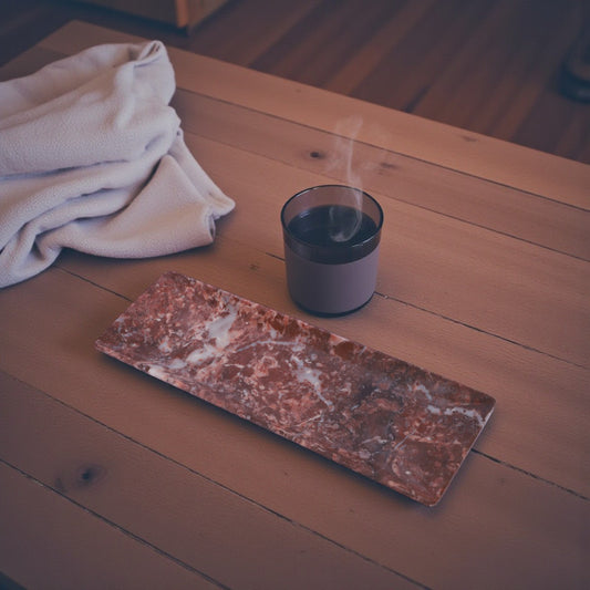 Marble Incense Holder Rosso