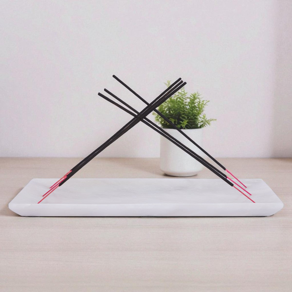 Marble Incense Holder White