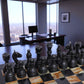 Onyx Green & Black Chess Figures