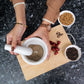 Exquisite Marble Mortar and Pestle Set (5 inch)- Your Ultimate Kitchen Essential for Grinding Spices, Making Guacamole, Salsa, Pesto, and Crushing Pills