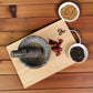 Marble Mortar and Pestle Set (5 inch) Grey