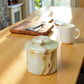 Marble Butter Crock With Lid Perfect Butter Keeper Crock- Onyx