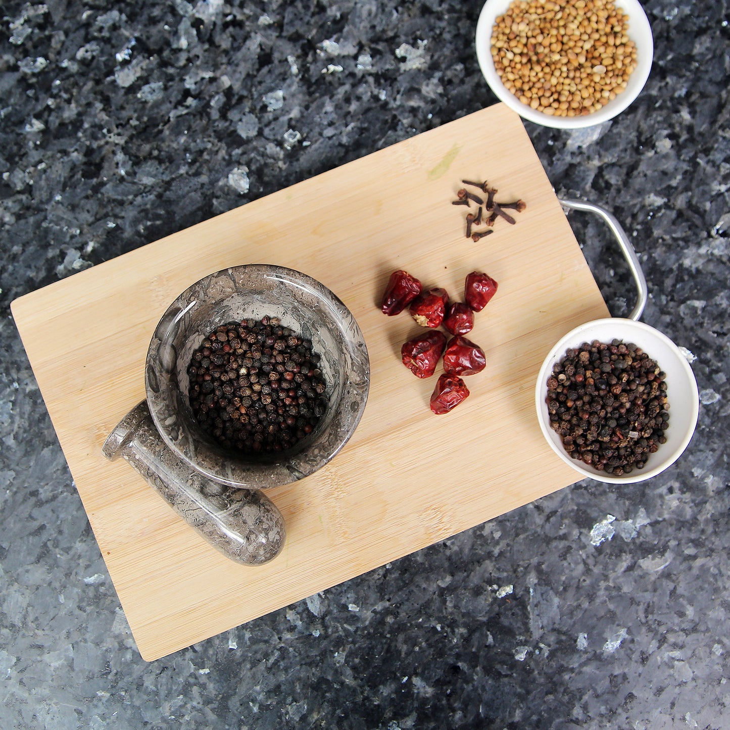 Exquisite Marble Mortar and Pestle Set (4 inches) - Your Ultimate Kitchen Essential for Grinding Spices, Making Guacamole, Salsa, Pesto, and Crushing Pills