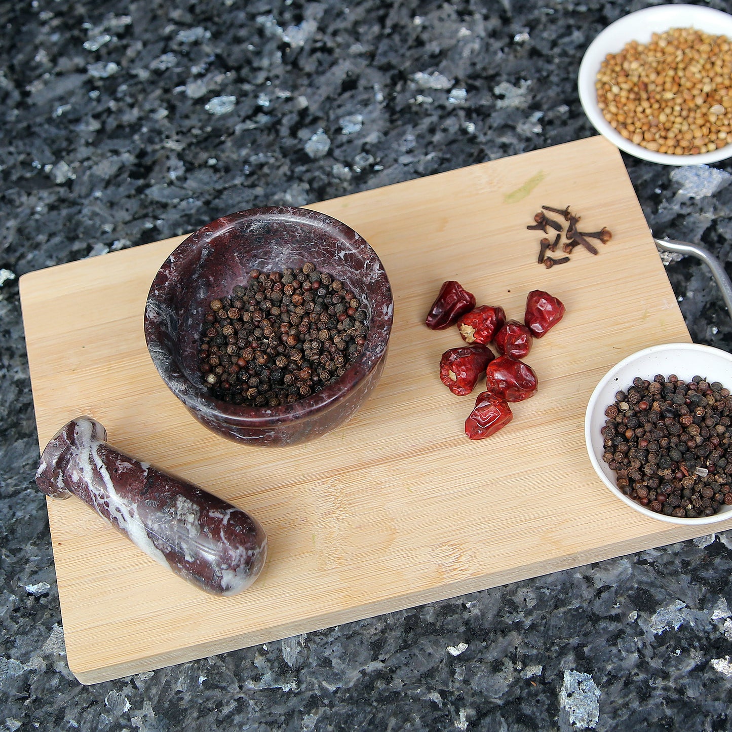Exquisite Marble Mortar and Pestle Set (4 inches) - Your Ultimate Kitchen Essential for Grinding Spices, Making Guacamole, Salsa, Pesto, and Crushing Pills