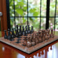 Marble Hives Luxury Handmade Marble Chess Set – Marina & Black