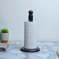 Marble Paper Towel Holder - Black